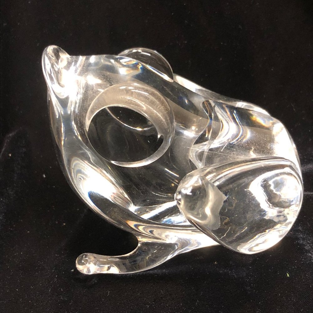 Zanetti Murano Abstract Glass Frog Sculpture